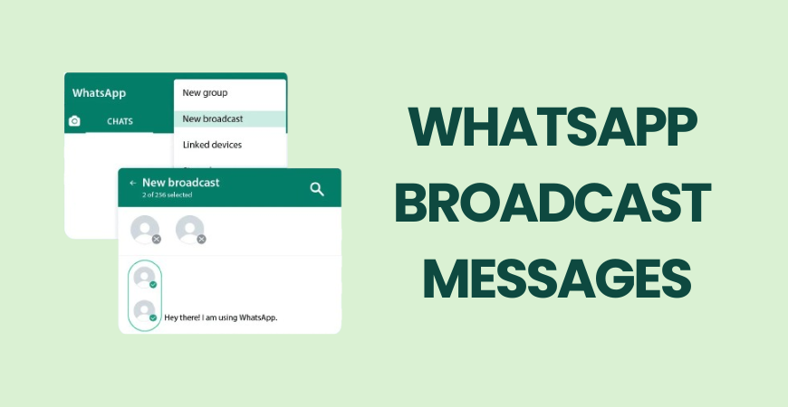 WhatsApp broadcast messages